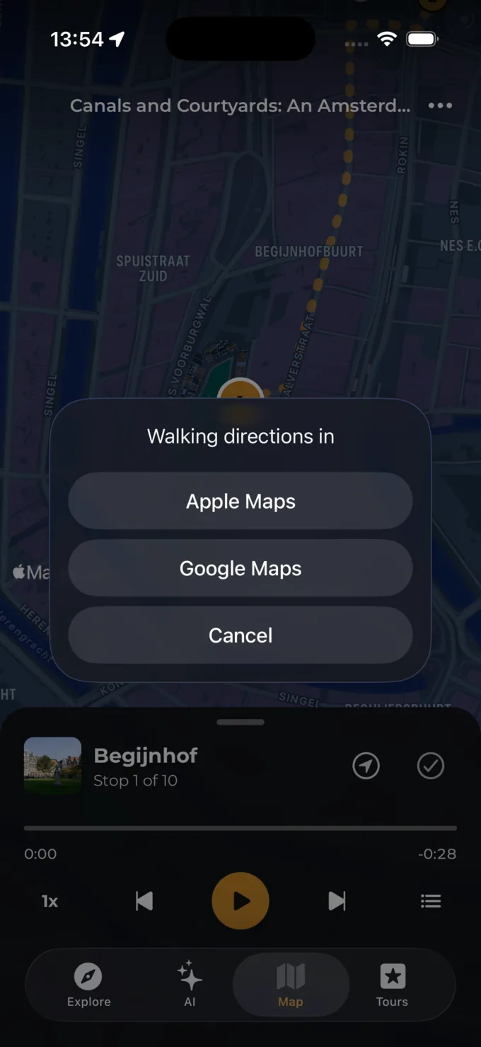 Find your way without staring at your phone feature screenshot